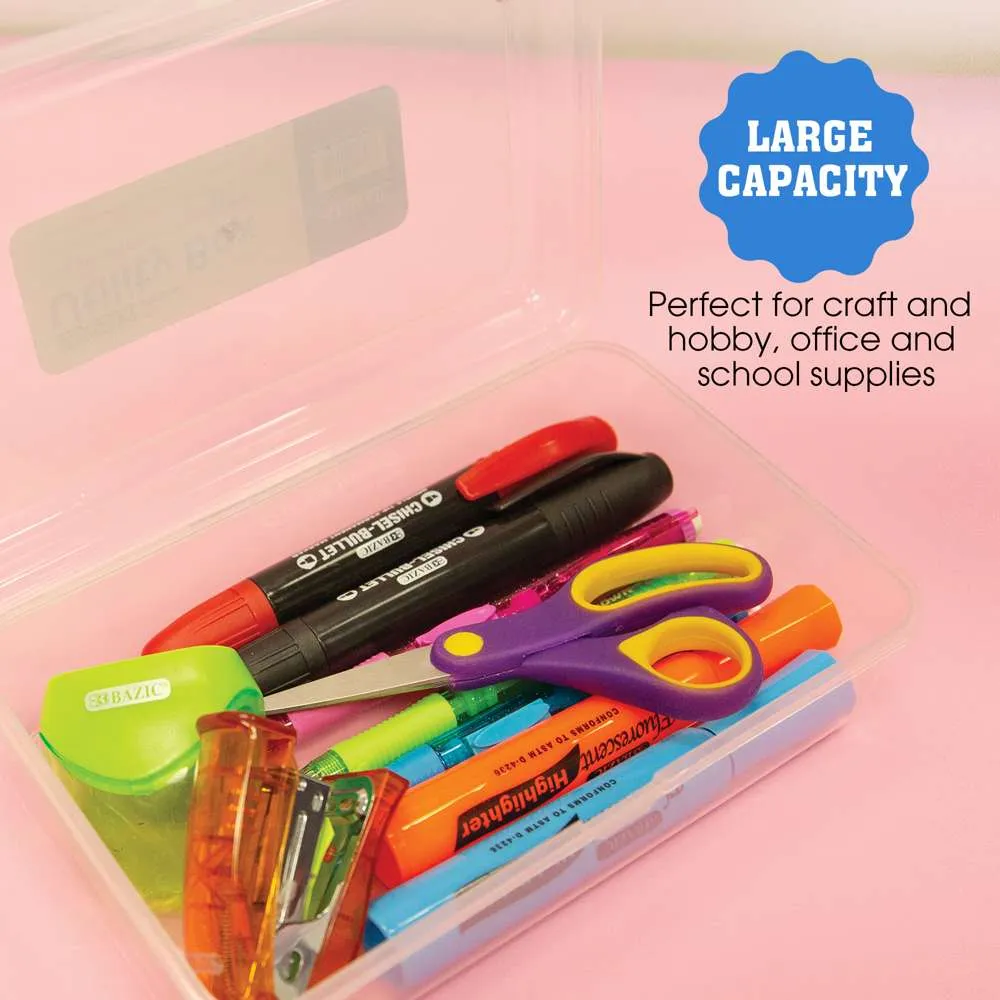 Pencil Case Multipurpose Utility Box - Basix Clear