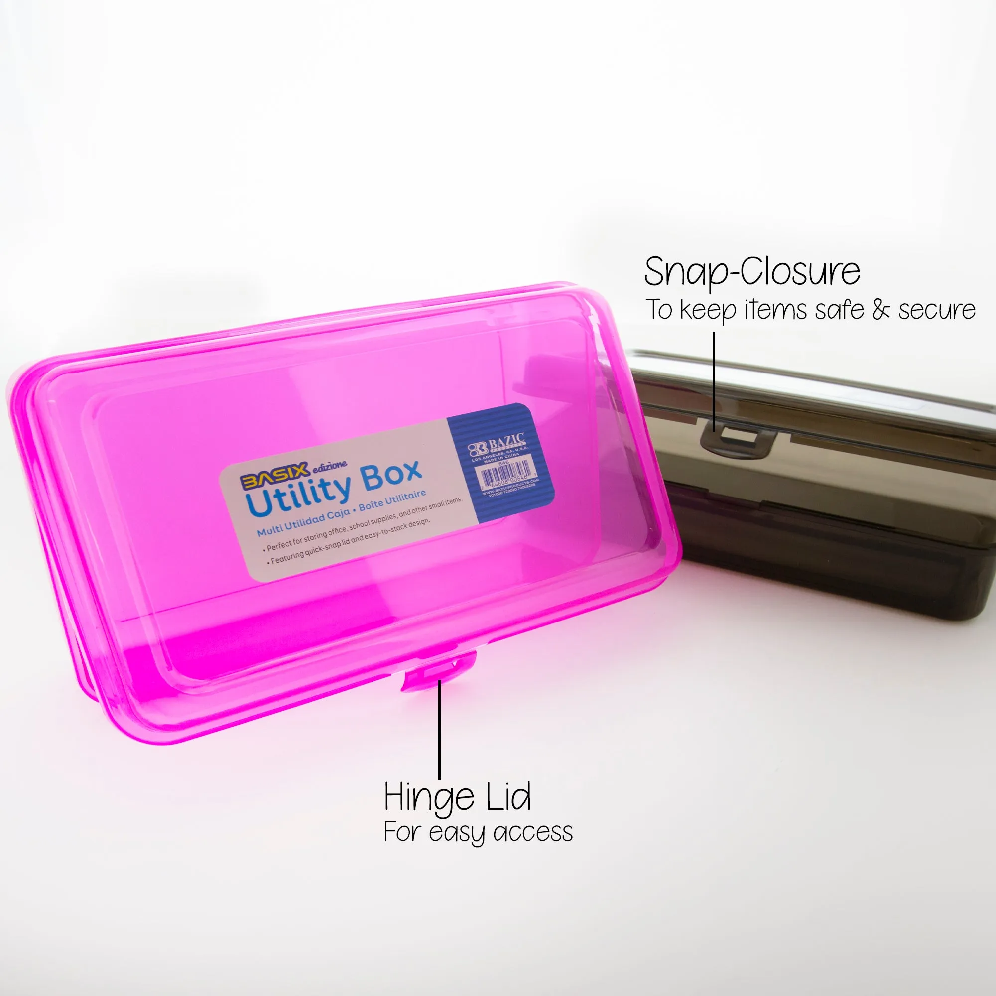 Pencil Case Multipurpose Utility Box - Basix