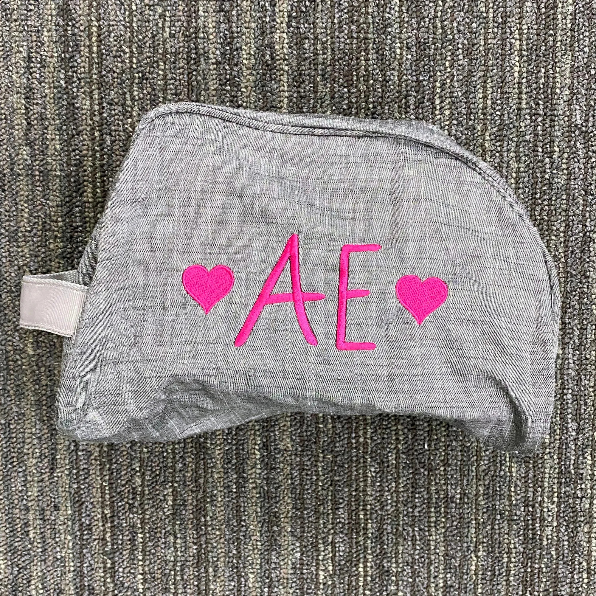 Personalized Chambray Grey Traveler