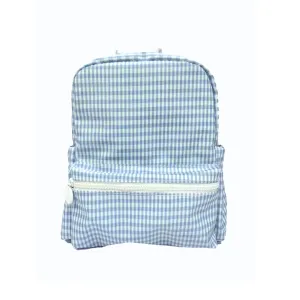 Personalized Nylon Small Backpack Gingham Mist