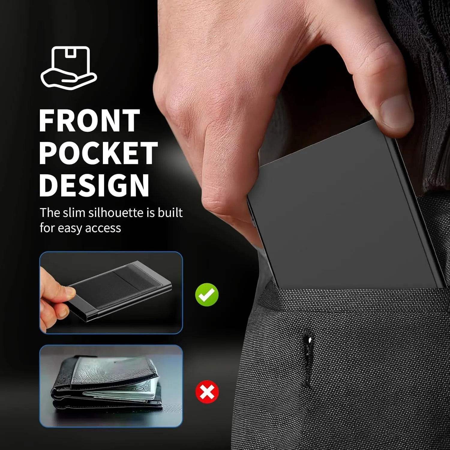 Pop Up RFID Blocking Business Aluminium Credit Card Wallet
