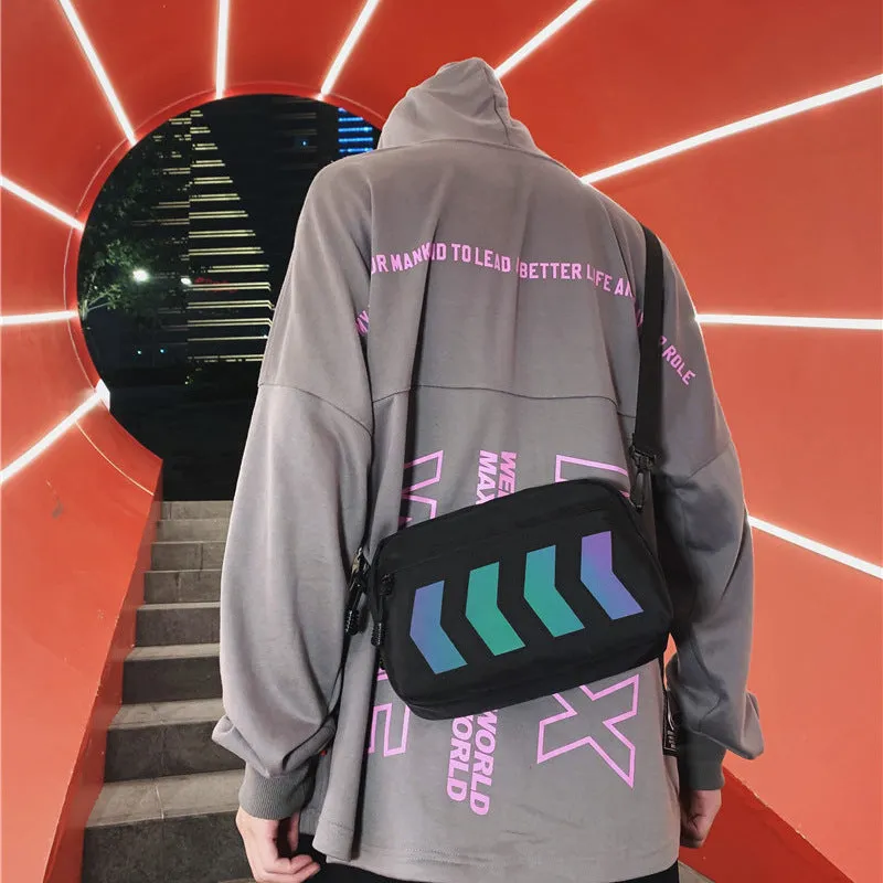 "UNISEX HIP HOP REFLECTIVE" CROSSBODY BAG D060610