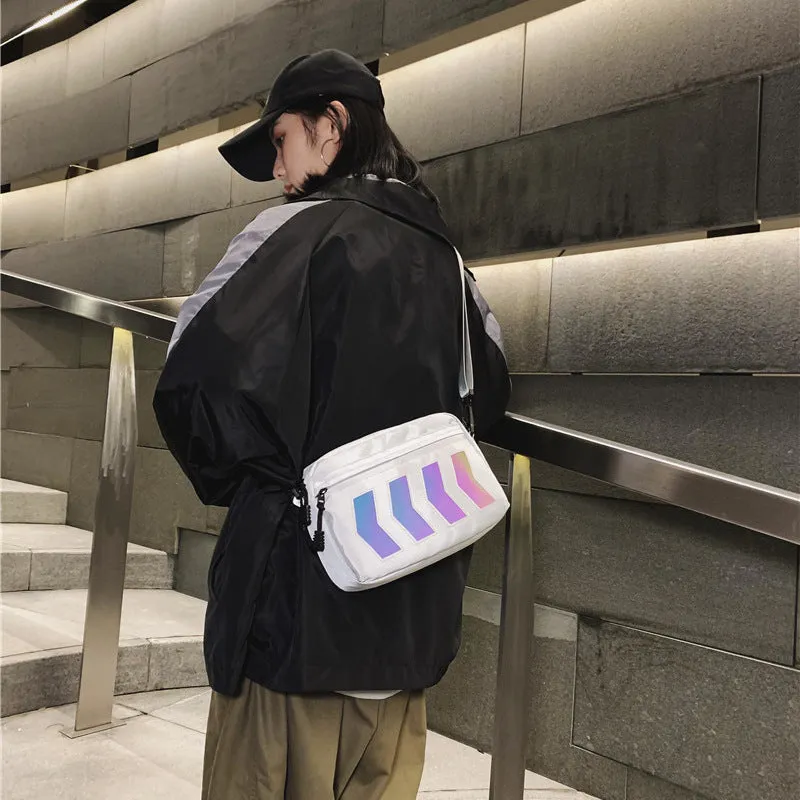 "UNISEX HIP HOP REFLECTIVE" CROSSBODY BAG D060610