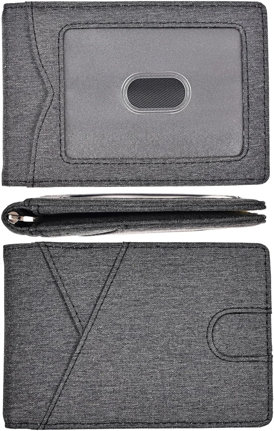 Slim Bifold Wallet for Men with Money Clip, RFID Blocking  waterproof Front Pocket Wallet
