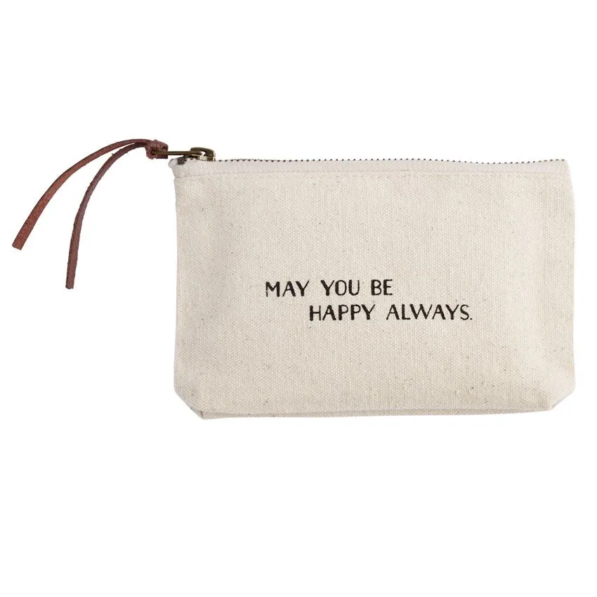 Small Canvas Cosmetic Bag
