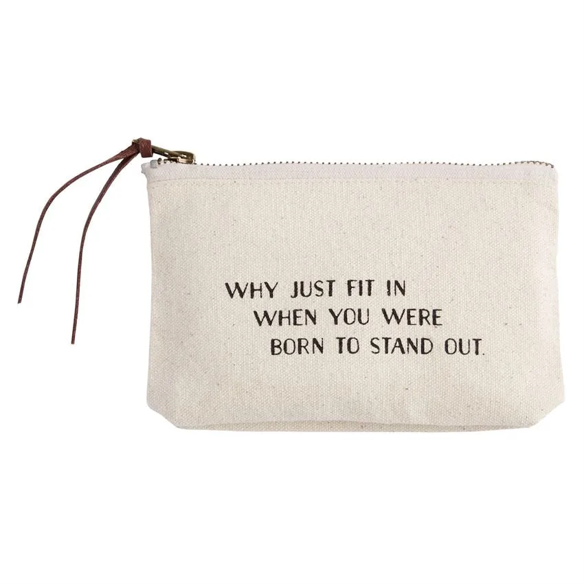 Small Canvas Cosmetic Bag