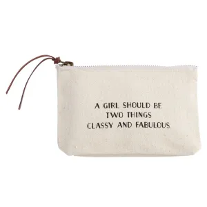 Small Canvas Cosmetic Bag