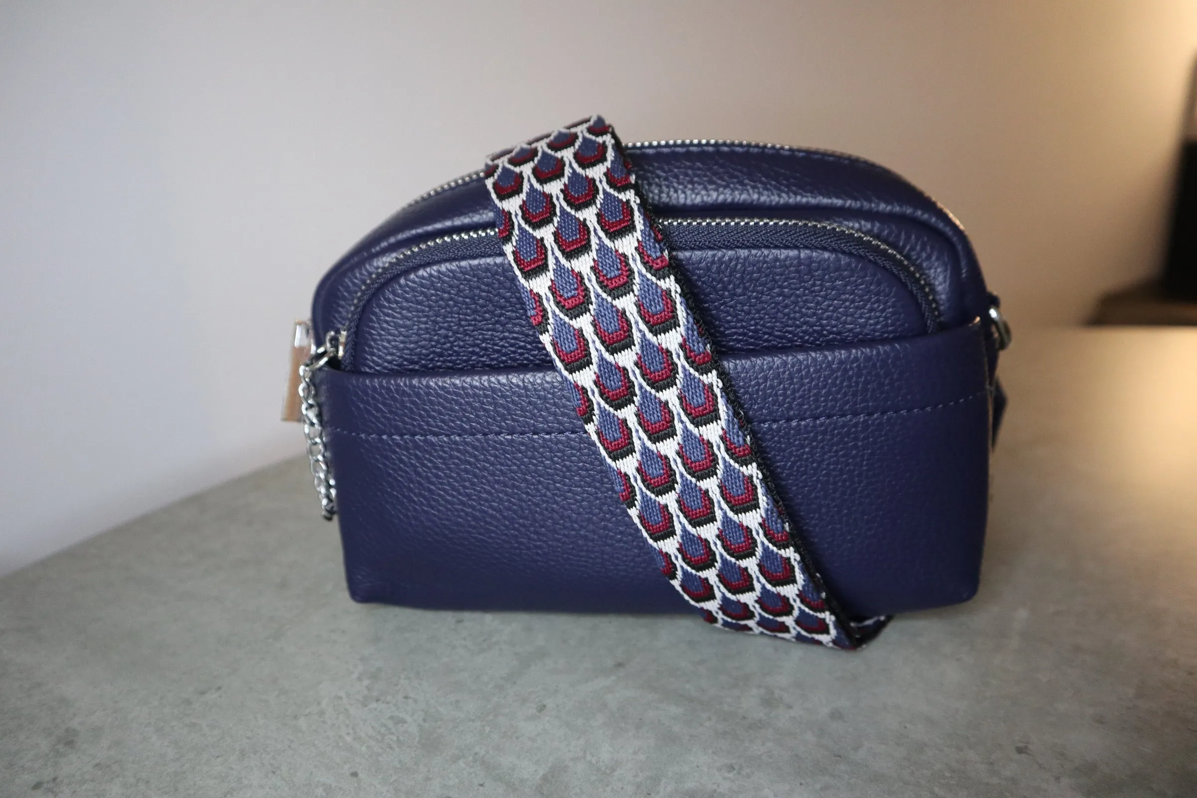 Sophia Navy Crossbody Bag