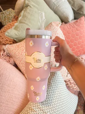The Darling Effect - Take Me Everywhere Tumbler - Dancing Daisy Lilac