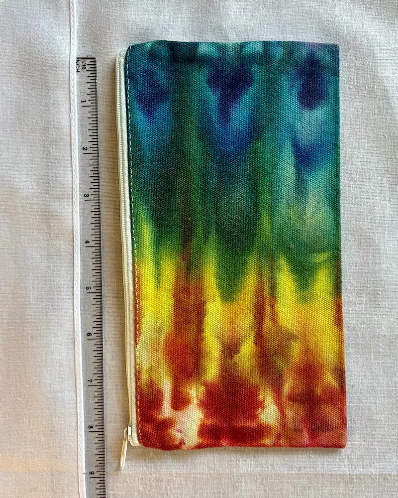 Tie Dye Canvas Zipper Bag