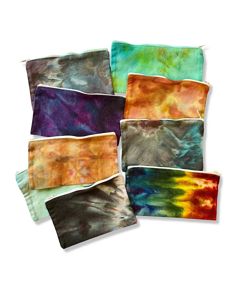 Tie Dye Canvas Zipper Bag