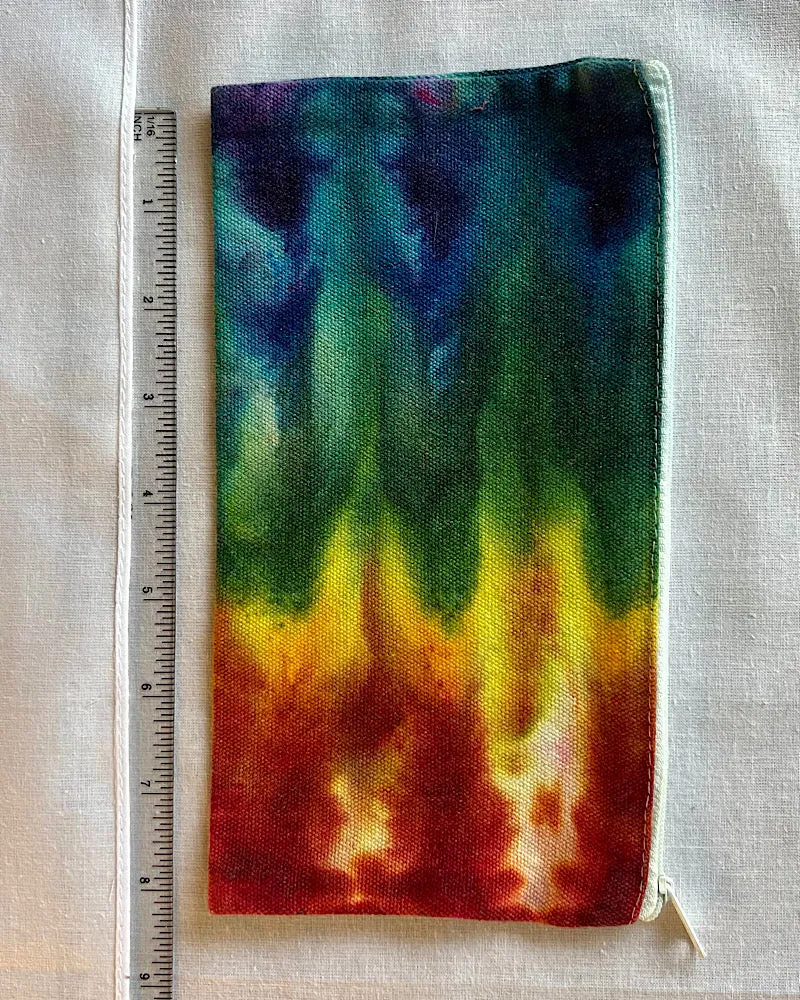 Tie Dye Canvas Zipper Bag