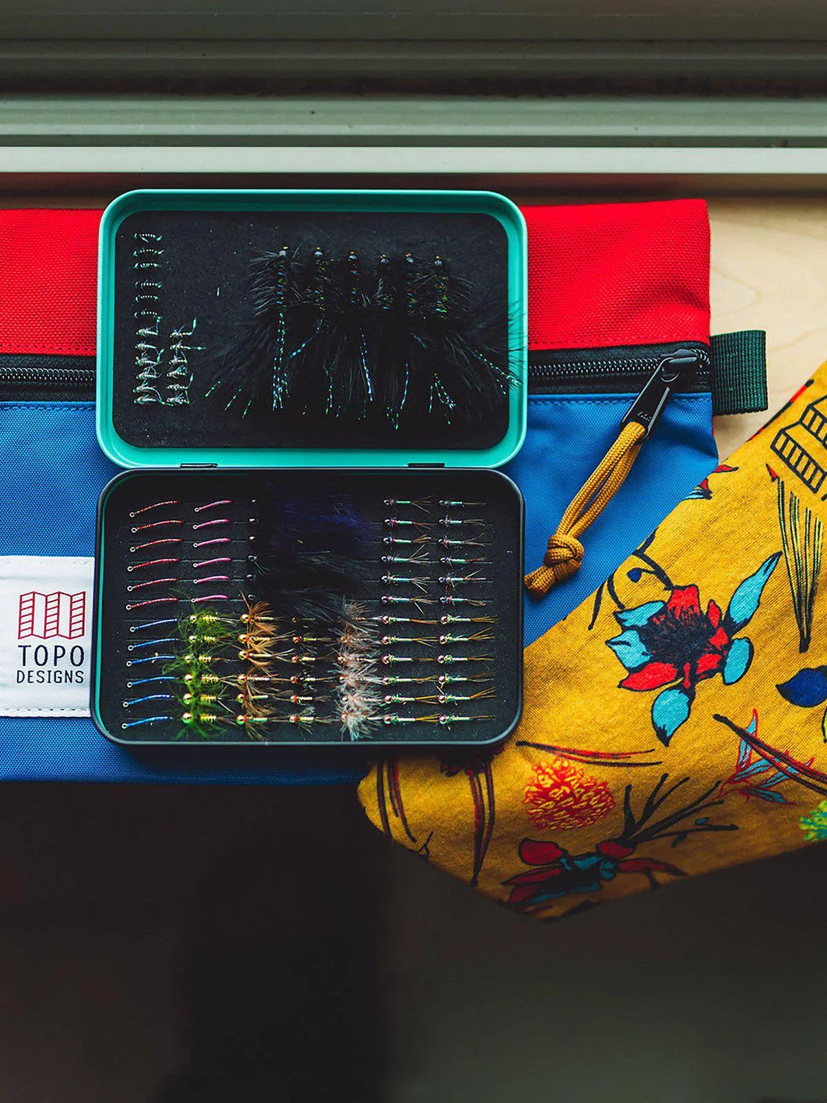 Topo Designs Accessory Bags Blue Red