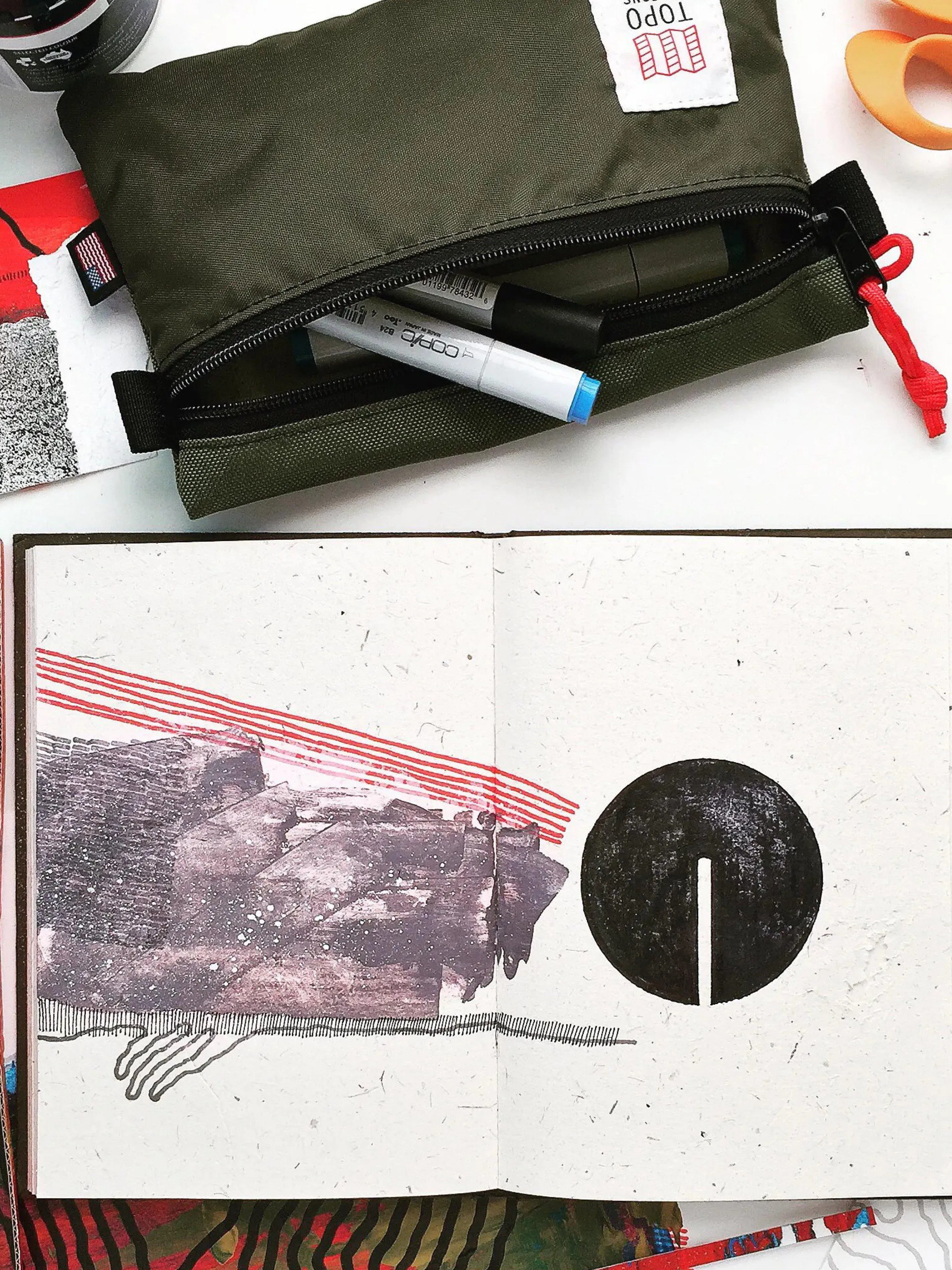 Topo Designs Accessory Bags Blue Red