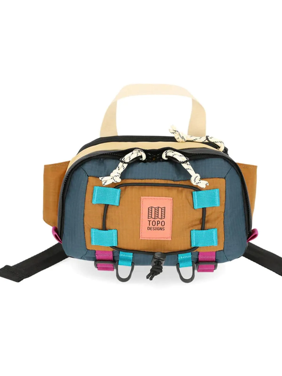 Topo Designs Mountain Hip Pack Khaki Pond Blue
