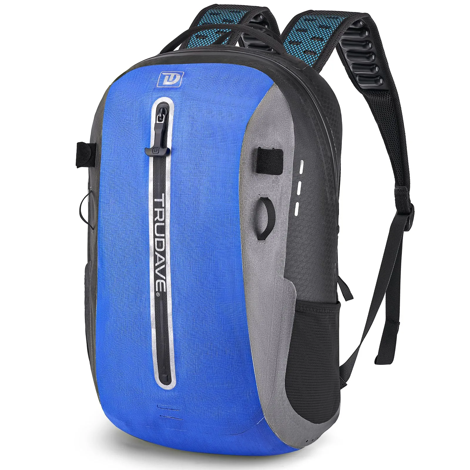 Trudave Waterproof Backpack, Floating TPU Coated Dry Bag with Airtight Zipper for Kayak, Fishing, Boating, Hiking, 30L