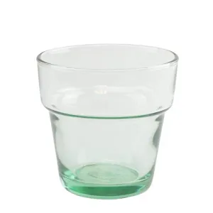 Vintage Anchor Set of 12 Thick Clear Glass Votive Candle Holder Bulk lot Unfilled Cup Tea Light holders single candle holder Wedding Decor Party Home Decoration Oyster Flower Pot Vase Green Tint Glass