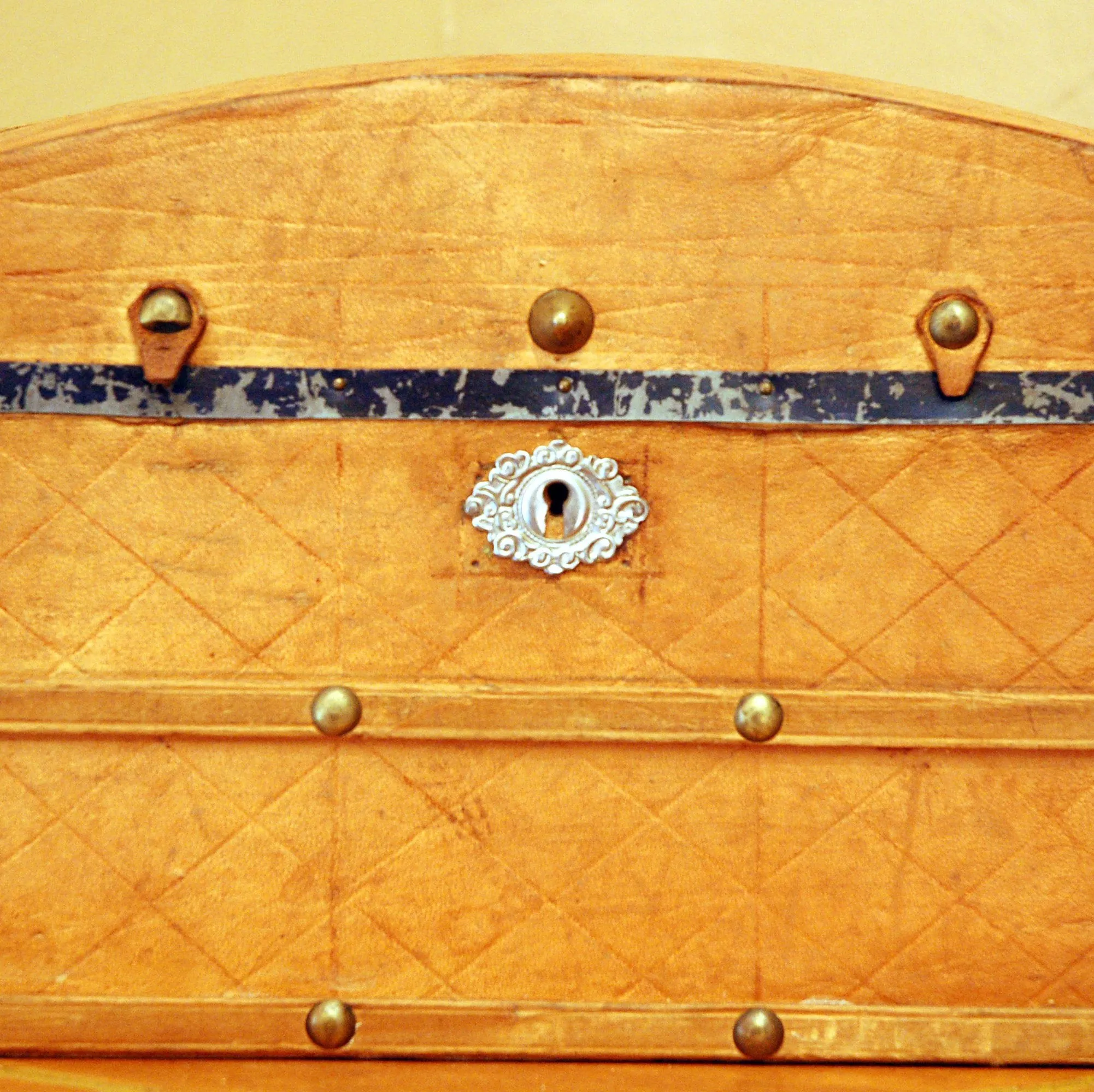 Vintage Camelback Document Box Leather Bound