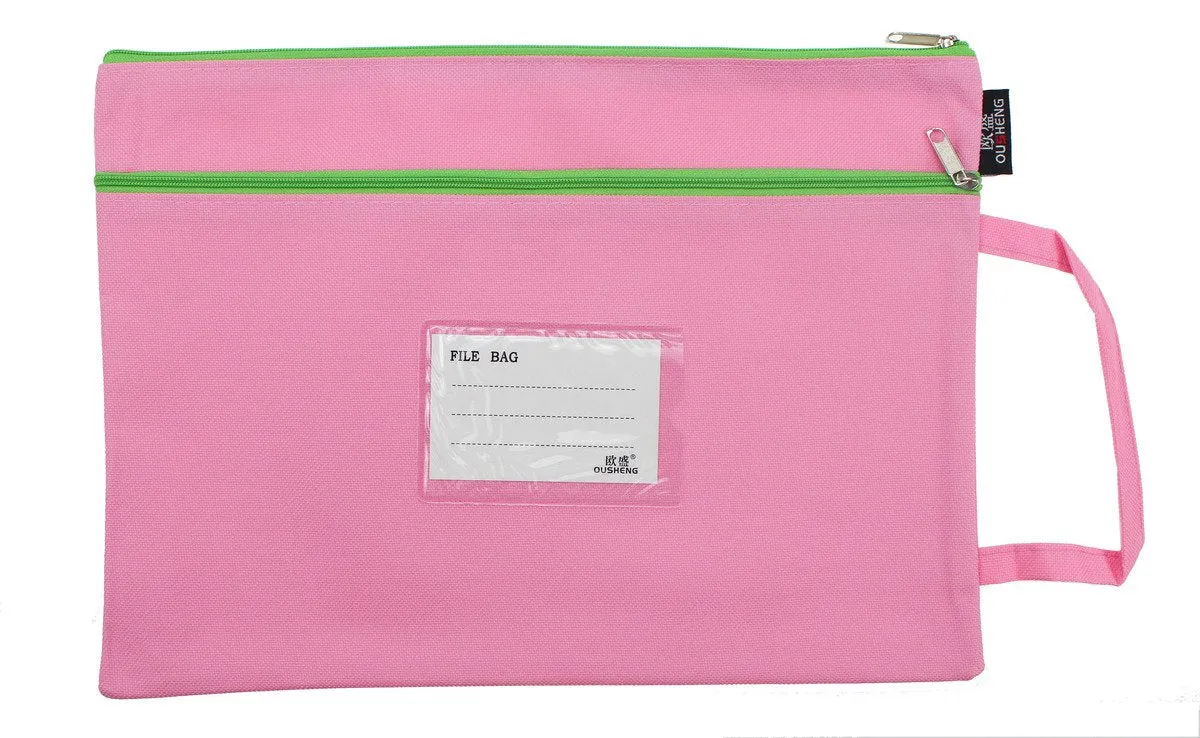 Zip Document Case with Side Handle